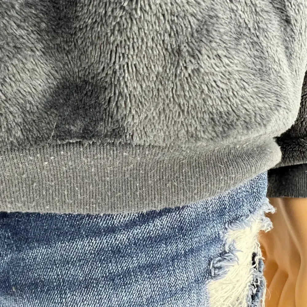 Star Wars Gray Velour Pullover Sweater Scifi Space Core S - Picture 6 of 8